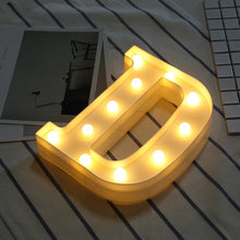Load image into Gallery viewer, Luminous LED Letter Night Light Creative 26 English Alphabet Number Battery Lamp Romantic Wedding Party Decoration - Super Vip Store