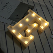 Load image into Gallery viewer, Luminous LED Letter Night Light Creative 26 English Alphabet Number Battery Lamp Romantic Wedding Party Decoration - Super Vip Store