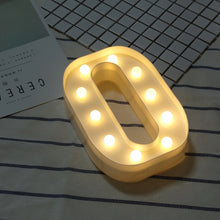 Load image into Gallery viewer, Luminous LED Letter Night Light Creative 26 English Alphabet Number Battery Lamp Romantic Wedding Party Decoration - Super Vip Store