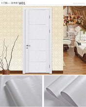 Load image into Gallery viewer, Wood Grain Door Sticker Waterproof Adhesive Wallpaper Wooden Door Renovation Cabinet Furniture Home Decor DIY Wall Mural Decals - Super Vip Store
