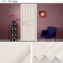 Load image into Gallery viewer, Wood Grain Door Sticker Waterproof Adhesive Wallpaper Wooden Door Renovation Cabinet Furniture Home Decor DIY Wall Mural Decals - Super Vip Store
