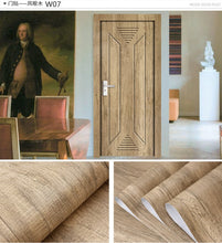 Load image into Gallery viewer, Wood Grain Door Sticker Waterproof Adhesive Wallpaper Wooden Door Renovation Cabinet Furniture Home Decor DIY Wall Mural Decals - Super Vip Store
