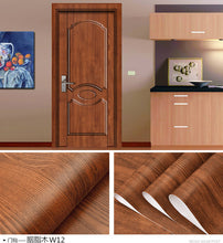 Load image into Gallery viewer, Wood Grain Door Sticker Waterproof Adhesive Wallpaper Wooden Door Renovation Cabinet Furniture Home Decor DIY Wall Mural Decals - Super Vip Store
