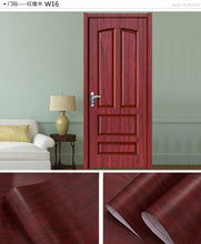 Load image into Gallery viewer, Wood Grain Door Sticker Waterproof Adhesive Wallpaper Wooden Door Renovation Cabinet Furniture Home Decor DIY Wall Mural Decals - Super Vip Store

