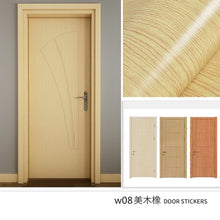Load image into Gallery viewer, Wood Grain Door Sticker Waterproof Adhesive Wallpaper Wooden Door Renovation Cabinet Furniture Home Decor DIY Wall Mural Decals - Super Vip Store
