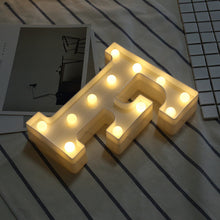 Load image into Gallery viewer, Luminous LED Letter Night Light Creative 26 English Alphabet Number Battery Lamp Romantic Wedding Party Decoration - Super Vip Store

