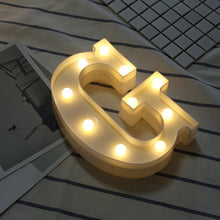 Load image into Gallery viewer, Luminous LED Letter Night Light Creative 26 English Alphabet Number Battery Lamp Romantic Wedding Party Decoration - Super Vip Store
