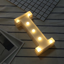 Load image into Gallery viewer, Luminous LED Letter Night Light Creative 26 English Alphabet Number Battery Lamp Romantic Wedding Party Decoration - Super Vip Store
