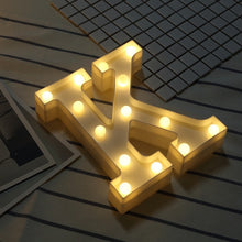 Load image into Gallery viewer, Luminous LED Letter Night Light Creative 26 English Alphabet Number Battery Lamp Romantic Wedding Party Decoration - Super Vip Store
