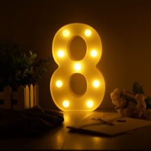 Load image into Gallery viewer, Luminous LED Letter Night Light Creative 26 English Alphabet Number Battery Lamp Romantic Wedding Party Decoration - Super Vip Store
